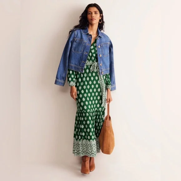 Boden Ophelia Wrap Midi Jersey Dress - Picture 10 of 10